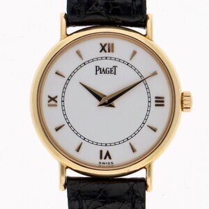 PIAGET 8005N Tradition white PG/leather QZ